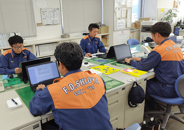 事務処理、体力錬成